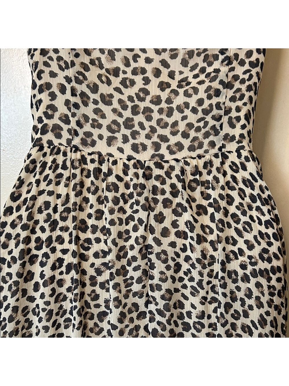 Abercrombie & Fitch Leopard Print Midi Dress size S - Picture 9 of 14